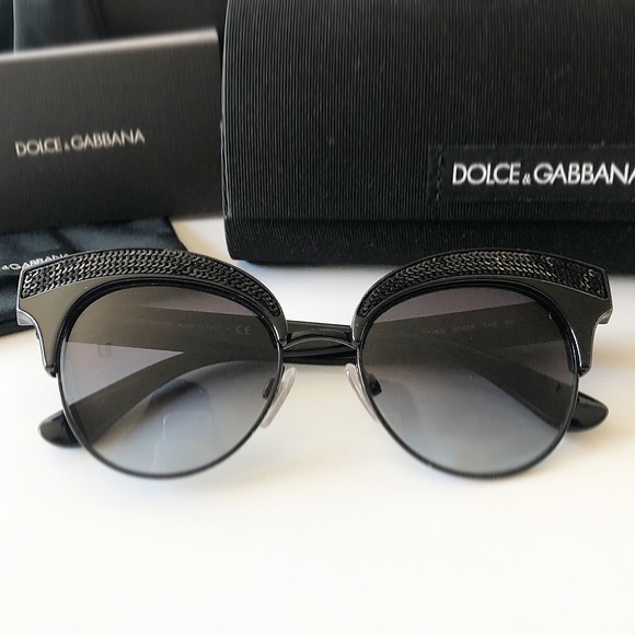 Dolce & Gabbana Sequin Cat-eye Sunglasses - Picture 7 of 7